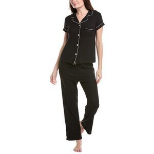 Tart Womens 2Pc Ginnie Pajama Pant Set, Black